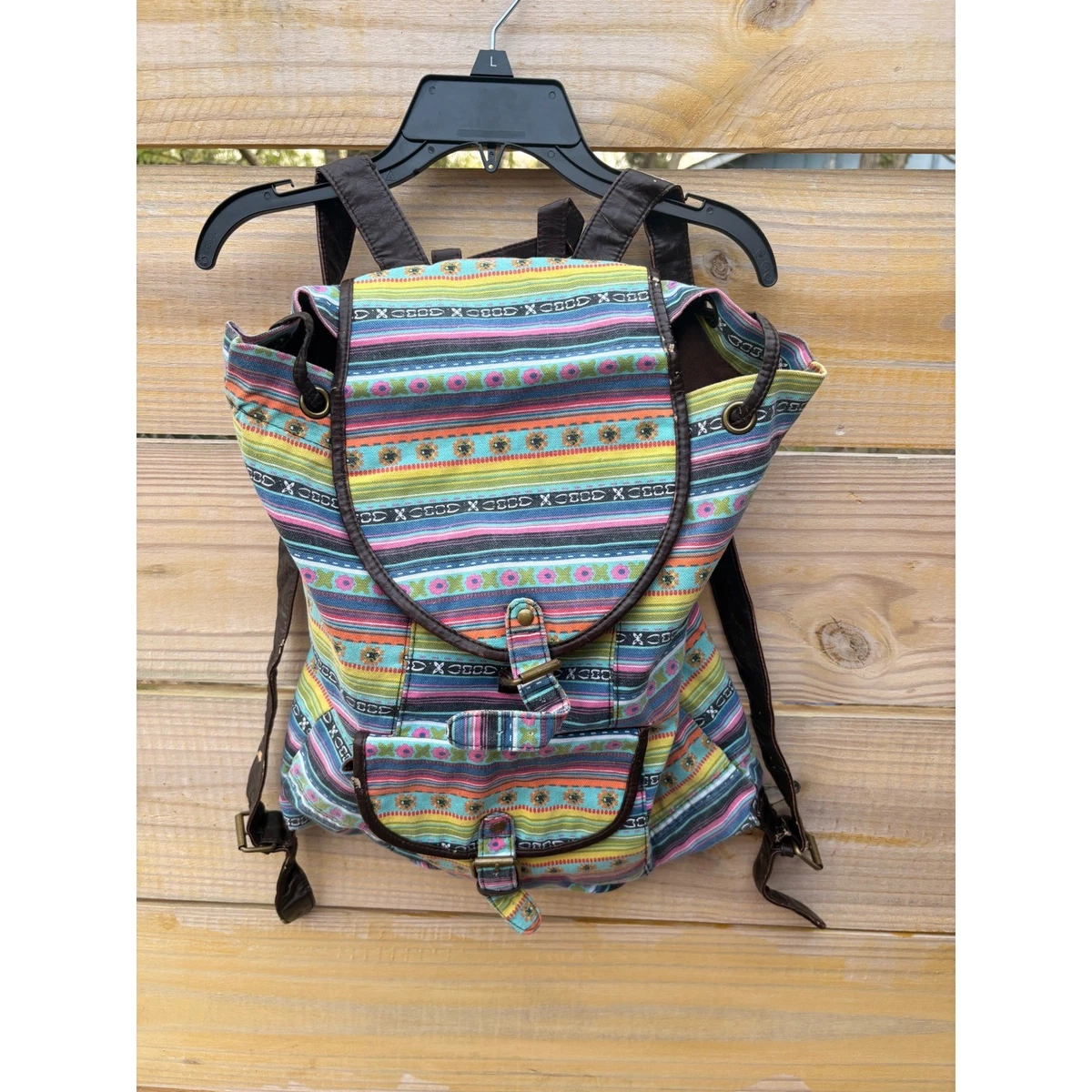 Forever 21 Embroidered Backpack Black mini backpack silk and embroidered forever 21... | Depop main image 2
