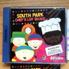 SOUTH PARK CHEF'S LUV SHACK COMPLET SEGA DREAMCAST PAL UK CIB OVP Tr&egrave;s Bon &eacute;tat