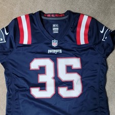 Nike NFL New England Patriots Kyle Dugger #35 On Field Jersey Size L Navy Blue