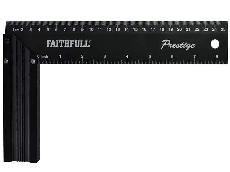 Faithfull Black Prestige Try Square 250Mm Aluminium Faics10cnc - Image 2