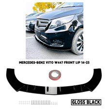 PASSEND F&Uuml;R MERCEDES V KLASSE VITO VIANO W447 FRONTSTO&szlig;STANGE SPLITTER LIPPE SPOILER GLANZ 14+