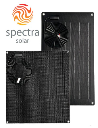 Panneau souple SPECTRA 150W 12V charger batterie auxiliaire facilement