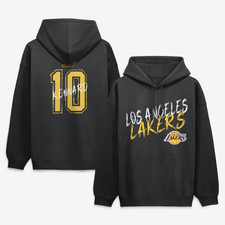 Men's Luke Kennard Black Los Angeles Lakers Hustle Name & Number Hoodie
