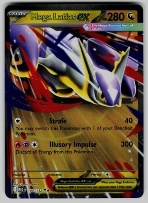 Mega Latias ex 100/132 Double Rare Mega Evolution Pokemon Near Mint