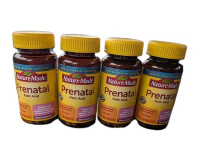 Nature Made Prenatal Multivitamin Folic Acid 200 Ct  (4 Pack Of 50 Each) 05/2026