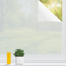Frosted Window Privacy Film Non-Adhesive Sun Blocking Reusable