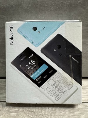 Nokia 216 Black Mobile Phone Box and Accessories