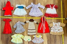 Vintage Lot 12-pc Medium Baby Doll Clothes Some Handmade Dress Dresses