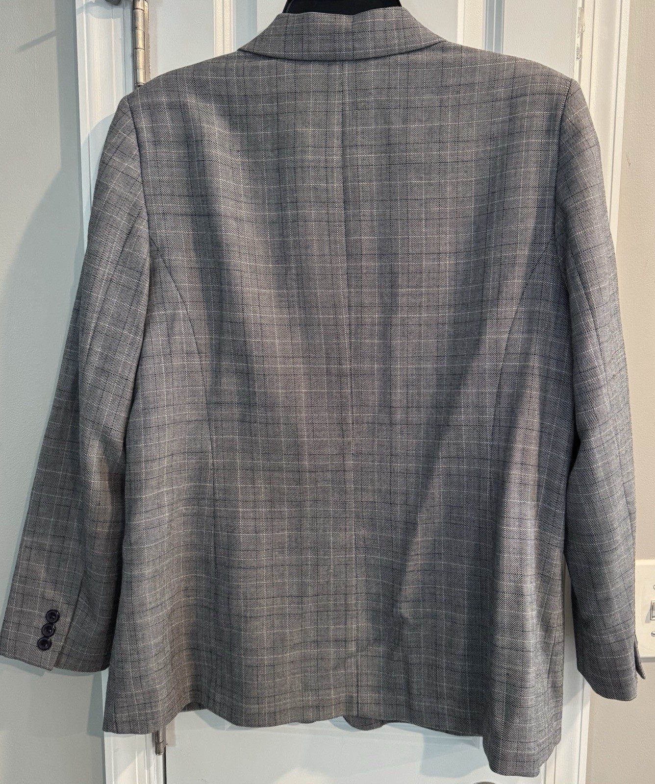 Pendleton 2-Button Virgin Wool Blazer XL Grey Pla… - image 5