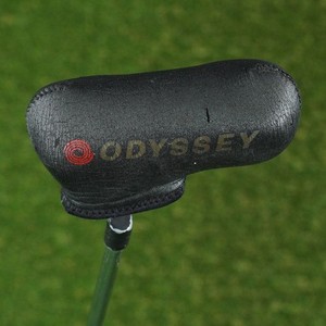 ODYSSEY BLADE PUTTER HEADCOVER BLACK / GOLD ~ VINTAGE!!