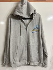 Walt Disney World Mickey Mouse  Friends Four Parks Zip-up Gray Hoodie Size 2XL
