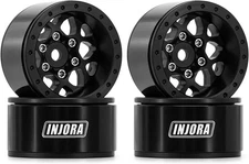 INJORA 1.0 Beadlock Wheel - Negative Offset -4.7mm Aluminum Rim for TRX4M Ascent