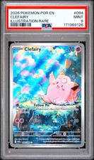 2026 POKEMON POR EN-PERFECT ORDER ILLUSTRATION RARE #094 CLEFAIRY PSA 9