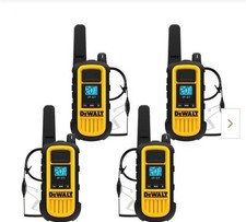 DEWALT Handheld Two Way Radio DXFRS800 Series - 4 Radios NEW IN BOX 