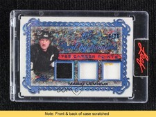 2021 Leaf Art of Hockey Paint by Numbers Relics Navy 6/20 Mario Lemieux READ 4mu