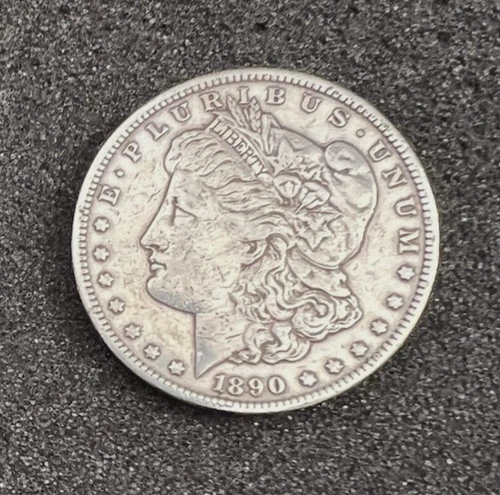 1890 CC MORGAN  Carson City Dollar  $1  XF Details - Cleaned