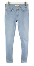 Jeans Levi's 710 super skinny donna W30/L30 blu chiaro denim sbiadito zip fly