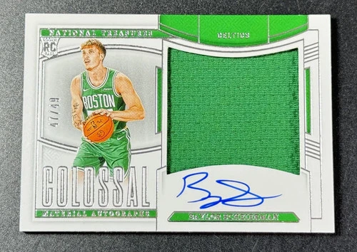 Baylor Scheierman 2024-25 National Treasures RC Rookie Auto Colossal Patch 47/49