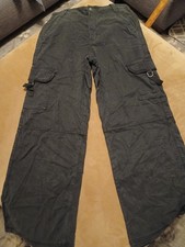 American Eagle NWTWomens Sz 8 Short High Rise Dreamy Drape Baggy Wide Leg Black