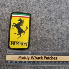 Vintage Ferrari Patch Car Auto 70s 80s Automobile Racing AE5