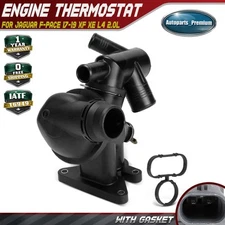 Engine Coolant Thermostat Housing Assembly for Jaguar F-Pace 17-19 XF XE L4 2.0L