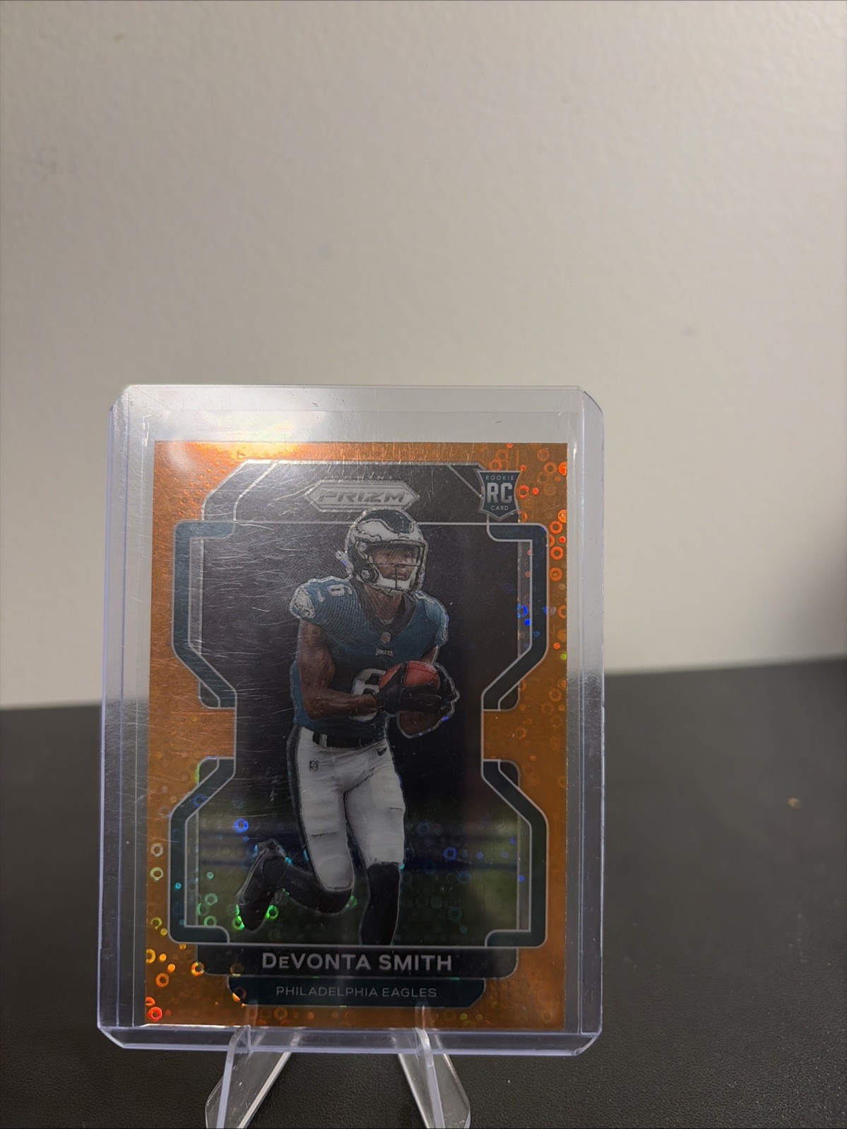 2021 Panini Prizm - Rookie Devonta Smith #335 Orange Disco Prizm (RC)
