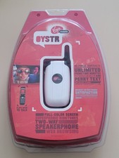 Virgin Mobile Kyocera Oystr KX9D Flip Cell Phone White Sprint Vintage Brand New