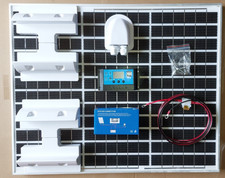 50 WATT SOLAR PANEL KIT LCD BOAT CARAVAN CAMPER MOTORHOME BEACH HUT BONGO 50W