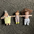 Vtg CABBAGE PATCH KIDS Mini Doll 1995 96 97 MATTEL Lot of 3 Collectible Dolls 5”