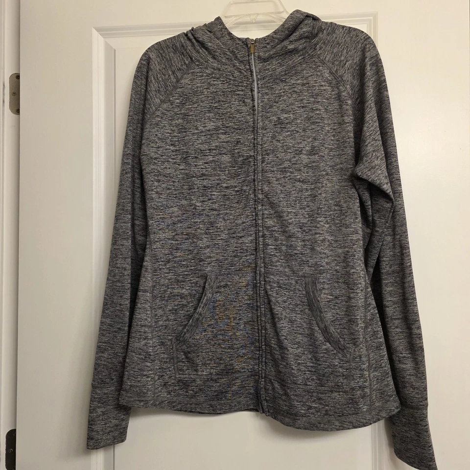 Carl Banks G-III 4Her Gris Cremallera Completa Capucha Sudadera Para Mujer Manga Larga L Foto 3 de 4