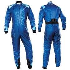 OMP Racing KS-3 Art Karting Kart Suit Blue - Size 54 Adult