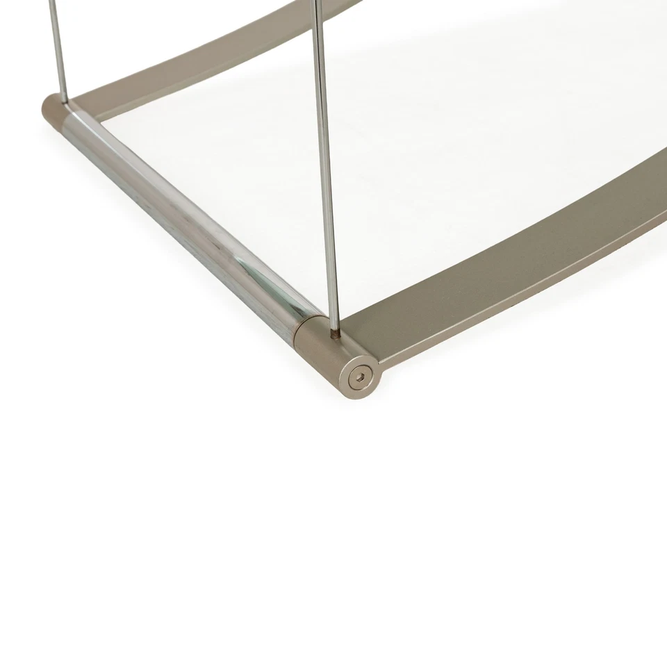 Rolf Benz 1150 Tavolino Da Caffè In Vetro Argento - Immagine 3 di 4