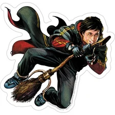 Stickers - C&D Visionary - Harry Potter Harry Flying 5.3"x5.5" Movie NEW
