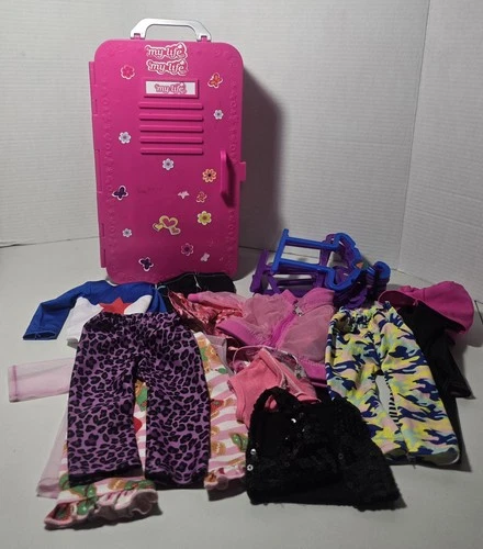 My Life Doll Locker, Hangers, Clothes Lot Our Generation American Girl 