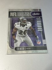 2019 Panini Absolute NFL Icons Ed Reed #19 Baltimore Ravens Football