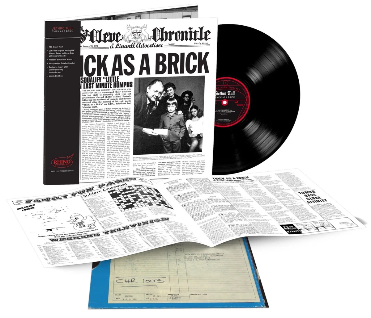 Jethro Tull Thick As A Brick Lp for sale | eBay