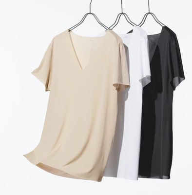 UNIQLO AIRism Deodorant Mesh V-Neck T-Shirt Men s 5-piece set