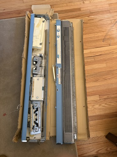 Vintage Brother KH-581 Knitting Machine With Ribber and Original Box