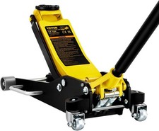 Vevor 3 Ton Low Profile Aluminum Steel Racing Floor Jack Dual Pistons Qui...