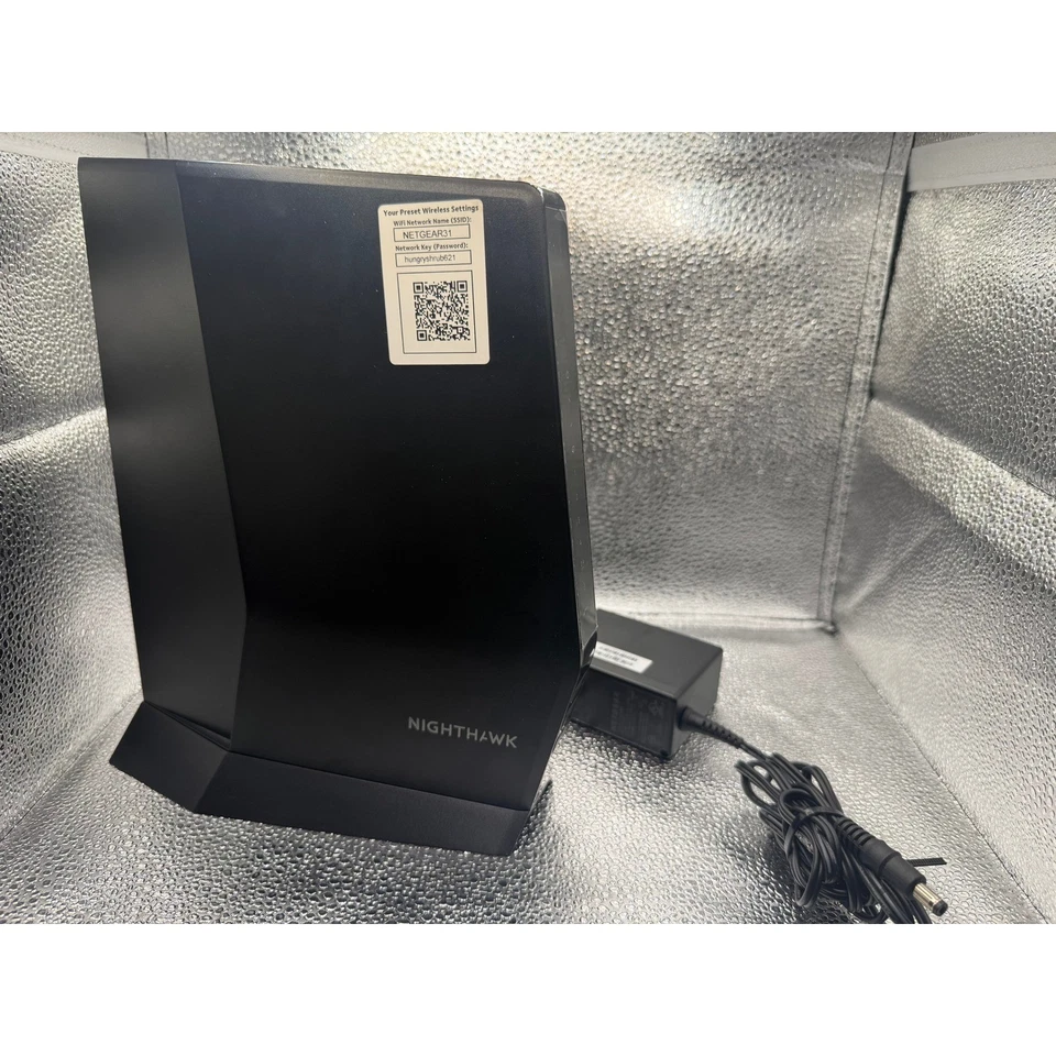 NETGEAR Nighthawk AX3000 AX2700 WiFi 6 Cable Modem Router CAX30 - Image 2 of 4