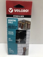 VELCRO Brand Kitchen and Bath Mounting Ovals. Moisture Resistant pack Of 2