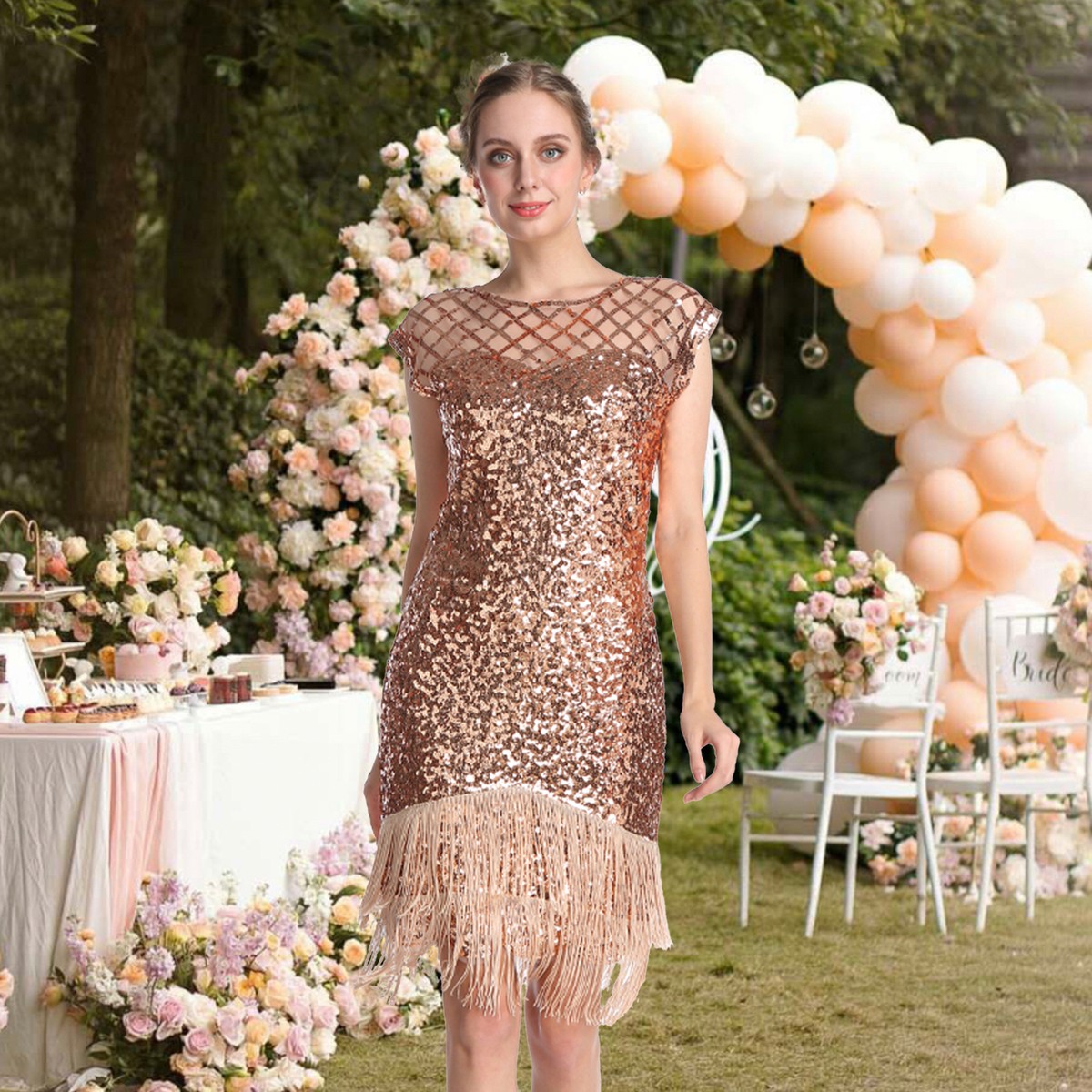green emerald velvet dress Amazon.com: Flapper Dresses 1920s Gatsby Costume Round Neck Sequin Fringe  Dress Roaring 20s Art Deco Cocktail Party Dress Great Gatsby Dress Women's 1920s  Gatsby Flapper Dress X-Small Rose Gold : Clothing, Shoes main image 1