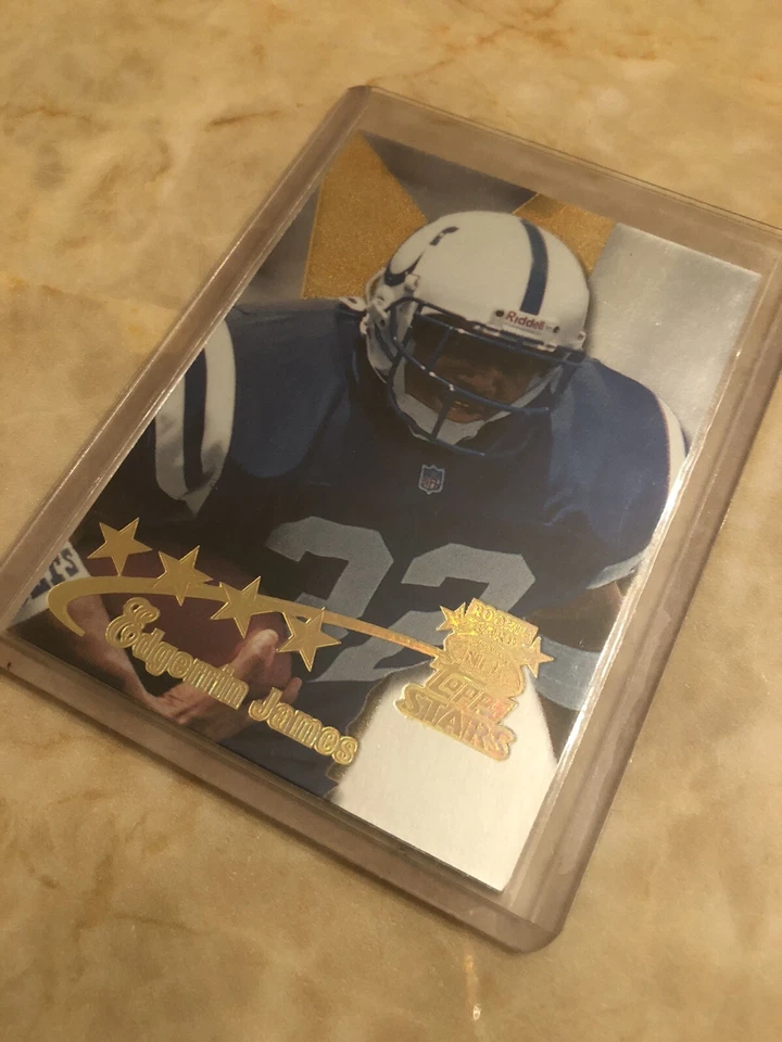 1999 Topps Stars Four Star GOLD Parallel #8 Edgerrin James RC RARE INSERT MINT - Image 4 of 4