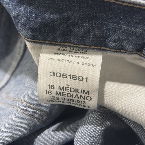 Women's LEE Relaxed Fit Straight Leg Med Dark Wash Jeans RN 130273 Size