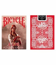 AESIR VIKING GODS BICYCLE RED DECK OF PLAYING CARDS POKER SIZE