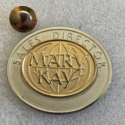 Mary Kay Sales Director Pin Brooch Gold Tone Vintage Award Achievement ...