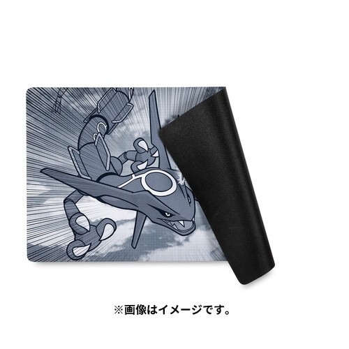 Pokemon Center Japan offizielle Gummi-Spielmatte Dragonit Rayquaza Collide-Skizze - Bild 2 von 2