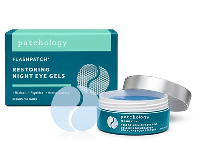 PATCHOLOGY FLASHPATCH RESTORING NIGHT EYE GELS 30 PAIRS NIB