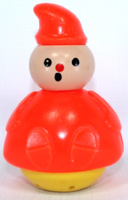 Vintage Fisher Price #142 Candlestick Maker Figure From 3 Men In A Tub orange