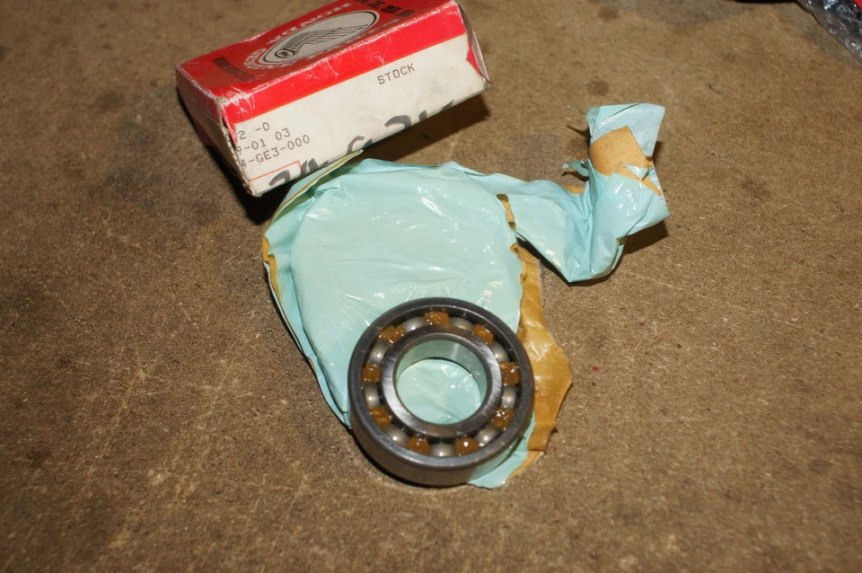 HONDA GENUINE NSR50 CRM50 MBX80 MTX50 LH CRANK SHAFT BEARING 91004-GE3-000 - Image 3 of 3